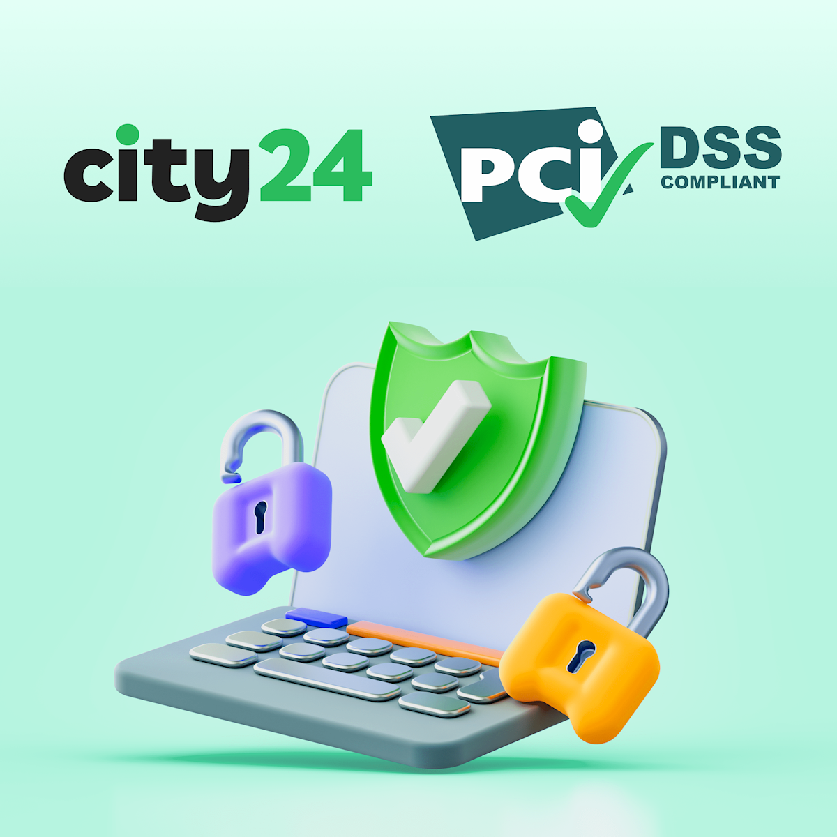 city24 дбає про безпеку платежів з сертифікатом PCI DSS